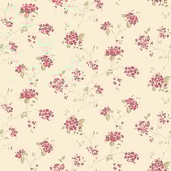 Galerie Wallcoverings Product Code G67868 - Miniatures 2 Wallpaper Collection - Pink Cream Green Colours - Hydrangea Trail Design