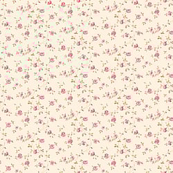 Galerie Wallcoverings Product Code G67888 - Miniatures 3 Wallpaper Collection - Red Cream Brown Colours - Small Rose Trail Design