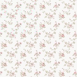 Galerie Wallcoverings Product Code G67897 - Miniatures 3 Wallpaper Collection - Pink White Cream Colours - Medium Rose Trail Design