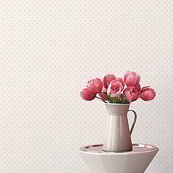 Galerie Wallcoverings Product Code G67900 - Miniatures 3 Wallpaper Collection - Pink Cream White Colours - Mini Fan Motif Design