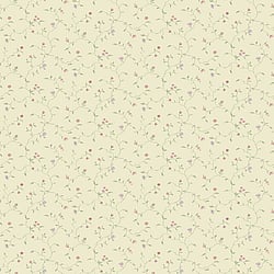 Galerie Wallcoverings Product Code G67922 - Miniatures 3 Wallpaper Collection - Cream Green Pink Purple Colours - Small Floral Trail Design