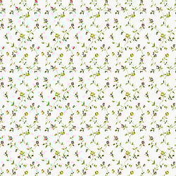 Galerie Wallcoverings Product Code G67936 - Miniatures 3 Wallpaper Collection - Red Yellow Green White Colours - Small Rose Trail Design