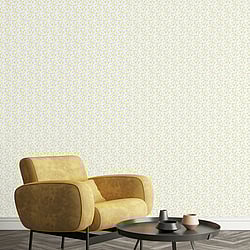 Galerie Wallcoverings Product Code G68702 - Miniatures 3 Wallpaper Collection - Yellow,Green Colours - Blossom Branch Design