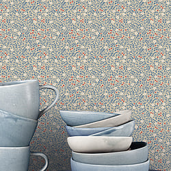 Galerie Wallcoverings Product Code G68710 - Miniatures 3 Wallpaper Collection - Tan,Navy,Red Colours - Full Mini Design