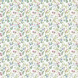 Galerie Wallcoverings Product Code G68714 - Miniatures 3 Wallpaper Collection - Burgundy,Blue,Green Colours - Garden Bird Design