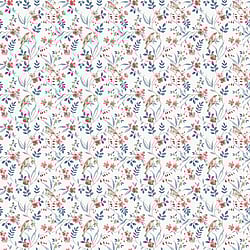 Galerie Wallcoverings Product Code G68715 - Miniatures 3 Wallpaper Collection - Navy,Red,Taupe Colours - Garden Bird Design