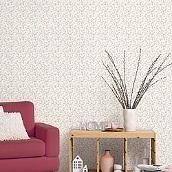 Galerie Wallcoverings Product Code G68717 - Miniatures 3 Wallpaper Collection - Rose,Taupe Colours - Garden Bird Design