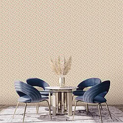 Galerie Wallcoverings Product Code G68724 - Miniatures 3 Wallpaper Collection - Tan,Navy,Red Colours - Mini Magnolia Design