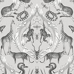 Galerie Wallcoverings Product Code G78310 - Bazaar Wallpaper Collection - Grey Black Colours - Menagerie Design