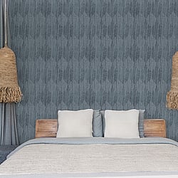 Galerie Wallcoverings Product Code G78339 - Bazaar Wallpaper Collection - Dark Teal Colours - Wasabi Leaves Design