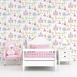 Galerie Wallcoverings Product Code G78372 - Tiny Tots 2 Wallpaper Collection - Primary Colours - Fairytale Design