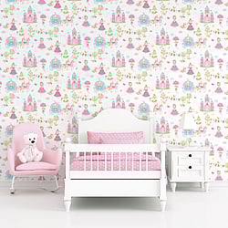 Galerie Wallcoverings Product Code G78372 - Tiny Tots 2 Wallpaper Collection - Primary Colours - Fairytale Design