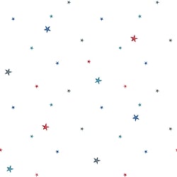 Galerie Wallcoverings Product Code G78413 - Tiny Tots 2 Wallpaper Collection - Navy Blue Red Colours - Stars Design