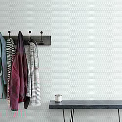 Galerie Wallcoverings Product Code GX37617 - Geometrix Wallpaper Collection - Mint Green Grey Colours - Zig Zag Design
