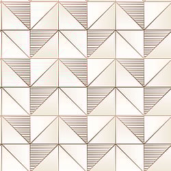Galerie Wallcoverings Product Code GX37629 - Geometrix Wallpaper Collection - Cream Rose Gold Colours - Cubist Design