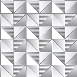Galerie Wallcoverings Product Code GX37630 - Geometrix Wallpaper Collection - Silver Grey Colours - Cubist Design