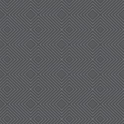 Galerie Wallcoverings Product Code HO20002 - Home Wallpaper Collection - Black Metallic Colours - Geo Diamond Motif Design