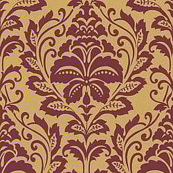 Galerie Wallcoverings Product Code HO20027 - Home Wallpaper Collection - Orange Red Colours - Damask Motif Design