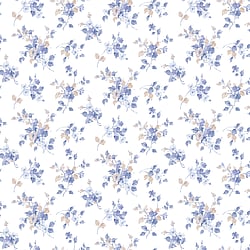 Galerie Wallcoverings Product Code PF38103 - Pretty Prints Wallpaper Collection - Blue, Cream Colours - Blossom Mini Design