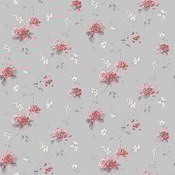 Galerie Wallcoverings Product Code PF38107 - Pretty Prints Wallpaper Collection - Pink, Grey, Beige Colours - Hortensia Trail Design