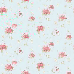 Galerie Wallcoverings Product Code PF38110 - Pretty Prints Wallpaper Collection - Teal, Pink Colours - Hortensia Trail Design
