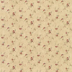 Galerie Wallcoverings Product Code PF38119 - Pretty Prints Wallpaper Collection - Dk. Beige, Red, Green, Blue Colours - Laura's Trail Design