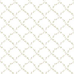 Galerie Wallcoverings Product Code PF38134 - Pretty Prints Wallpaper Collection - Pink, Green Colours - Red Rose Trellis Design