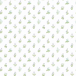 Galerie Wallcoverings Product Code PF38169 - Pretty Prints Wallpaper Collection - Purple, Turquoise, Green Colours - Mini Garden Spot Design