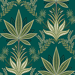 Galerie Wallcoverings Product Code TJ40114 - Mulberry Tree Wallpaper Collection - Green Colours - Abbey Design