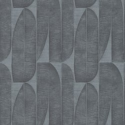 Galerie Wallcoverings Product Code WH30171 - Welcome Home Wallpaper Collection - Silver Grey Colours - Geometric Leaf Design