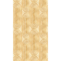 Galerie Wallcoverings Product Code WH45235M - Welcome Home Murals Wallpaper Collection - Cream, Yellow Colours - Geometric Curved Stripe Design