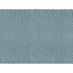 Galerie Wallcoverings Product Code WH45258M - Welcome Home Murals Wallpaper Collection - Blue, Grey Colours - Abstract Stripe Maze Design