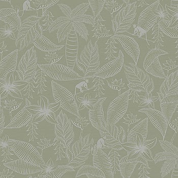 Galerie Wallcoverings Product Code 12701 - Ted Baker Fantasia Wallpaper Collection - Green Grey Colours -  