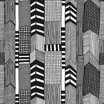 Galerie Wallcoverings Product Code 14111 - Marimekko 5 Wallpaper Collection - Black White Colours -  