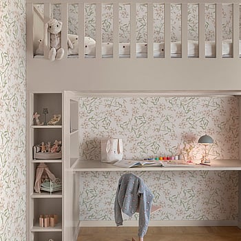 Galerie Wallcoverings Product Code 20111 - Ester Wallpaper Collection - Pink green Colours -  