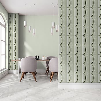 Galerie Wallcoverings Product Code 34419 - Flora Wallpaper Collection - Light Green Colours -  