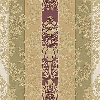Galerie Wallcoverings Product Code 3918 - Italian Damasks 3 Wallpaper Collection - Green Gold Red Colours -  