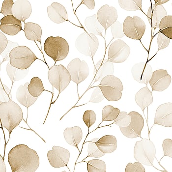 Galerie Wallcoverings Product Code 47422 - Flora Wallpaper Collection - White, Brown  Colours -  