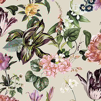 Galerie Wallcoverings Product Code 47461 - Flora Wallpaper Collection - Beige, Rose, Green Colours -  
