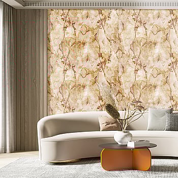 Galerie Wallcoverings Product Code 49353 - Stratum Wallpaper Collection - gold pink Colours -  