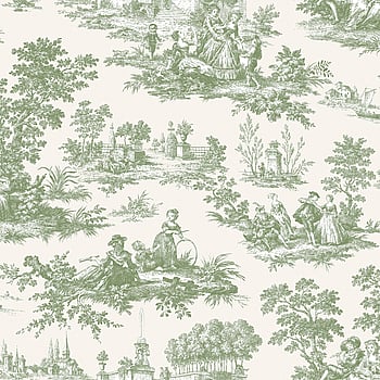 Galerie Wallcoverings Product Code 84045 - Cottage Chic Wallpaper Collection - Green Colours -  