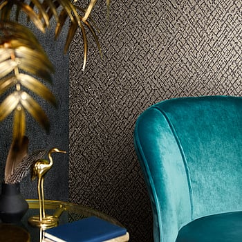 Galerie Wallcoverings Product Code 95039 - Vault Wallpaper Collection - Black Colours -  