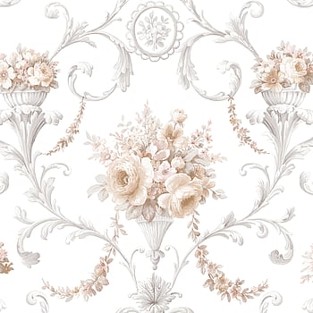 Galerie Wallcoverings Product Code CI38229 - Classic Silks 4 Wallpaper Collection - Yellow Lt.Pink Grey Colours -  