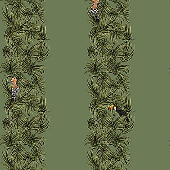 Galerie Wallcoverings Product Code ED13135 - Ted Baker Eden Wallpaper Collection - Green Orange Black Colours -  