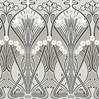 Galerie Wallcoverings Product Code ET12416 - Arts and Crafts Wallpaper Collection - Teal Green Mauve Colours -  