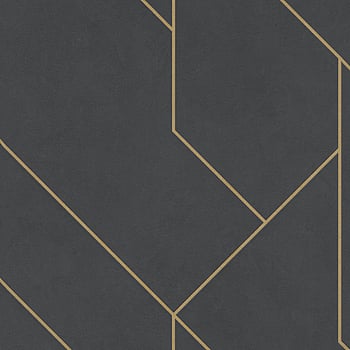 Galerie Wallcoverings Product Code EX31000 - Exposed Wallpaper Collection - Black Gold Colours -  