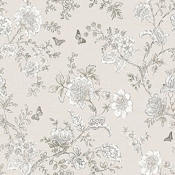 Galerie Wallcoverings Product Code FH37541 - Homestyle Wallpaper Collection - White Taupe Grey Colours -  