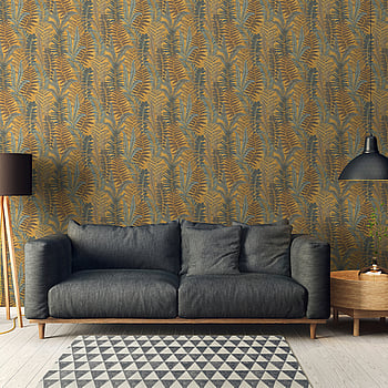 Galerie Wallcoverings Product Code FL61117 - Flourish Wallpaper Collection - Brown/Yellow Colours -  