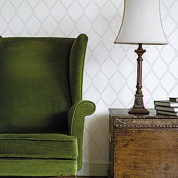 Galerie Wallcoverings Product Code G45056 - Vintage Roses Wallpaper Collection - White Grey Colours -  