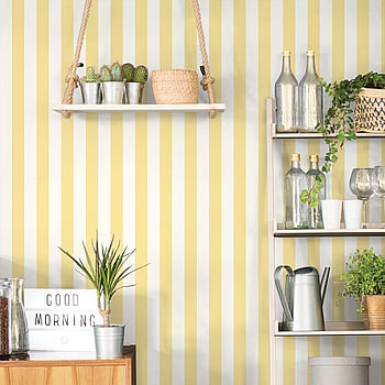 Galerie Wallcoverings Product Code G45400 - Just Kitchens Wallpaper Collection - Yellow White Colours -  